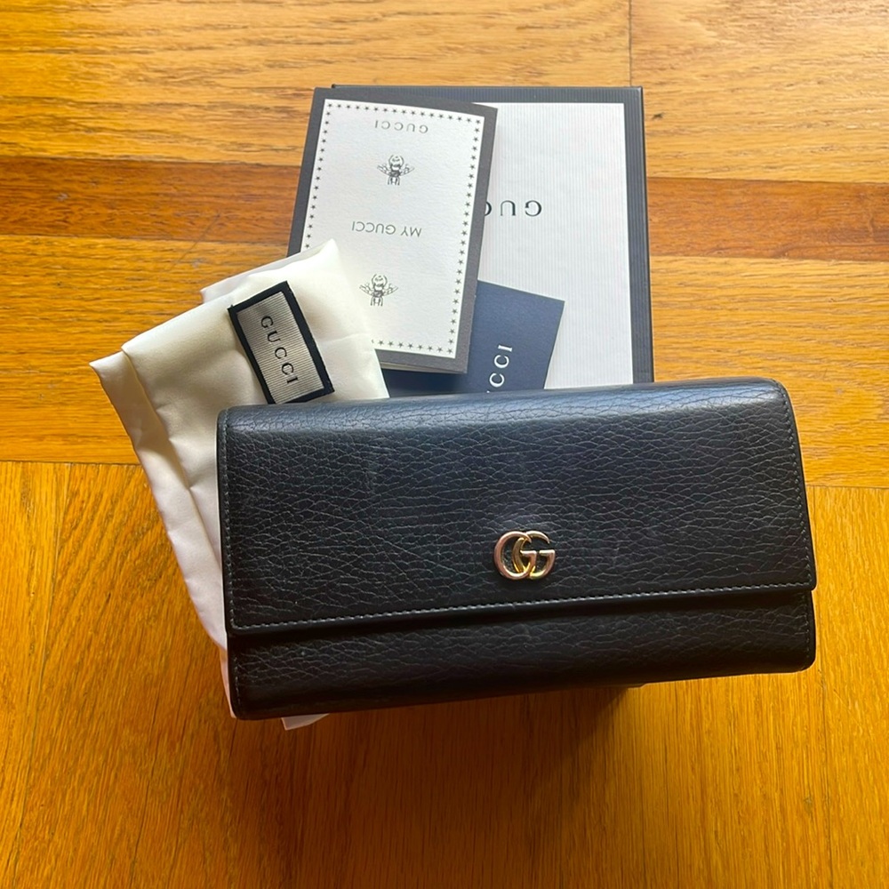 Gucci Marmont leather continental wallet